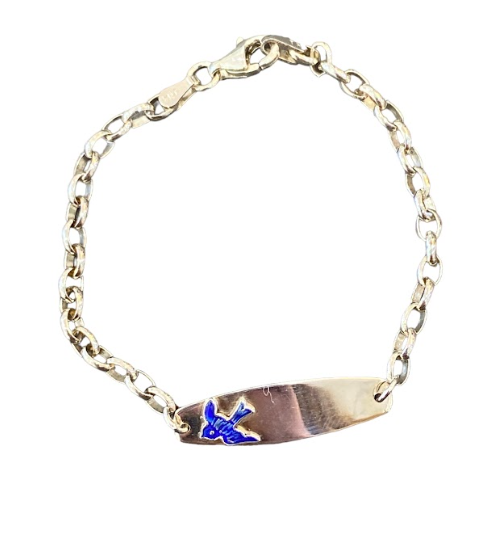 Baby Bluebird of Happiness ID Bracelet Lydia s Jewellers