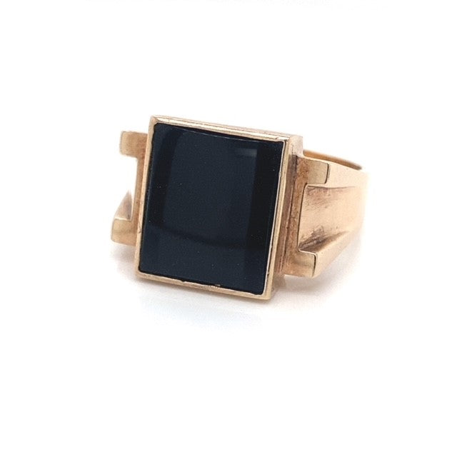 Men's Onyx Signet Ring - Estate