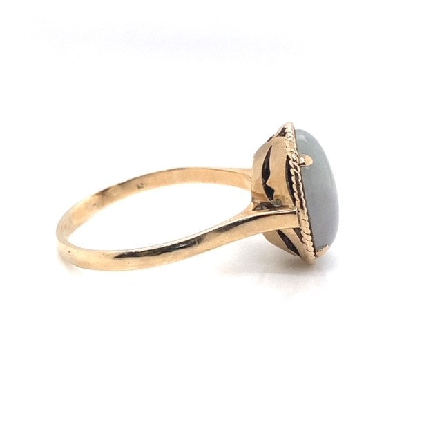 Yellow Gold and Amazonite Ring - Estate