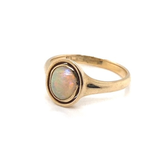 Yellow Gold and Opal Ring - Estate