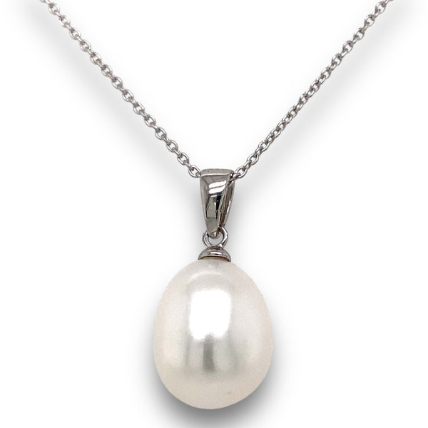 Sterling Silver Oval Freshwater Pearl Pendant