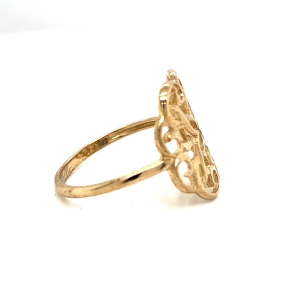 Yellow Gold Decorative Dress Ring