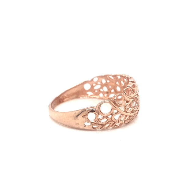 Rose Gold Nature Inspired Dress Ring