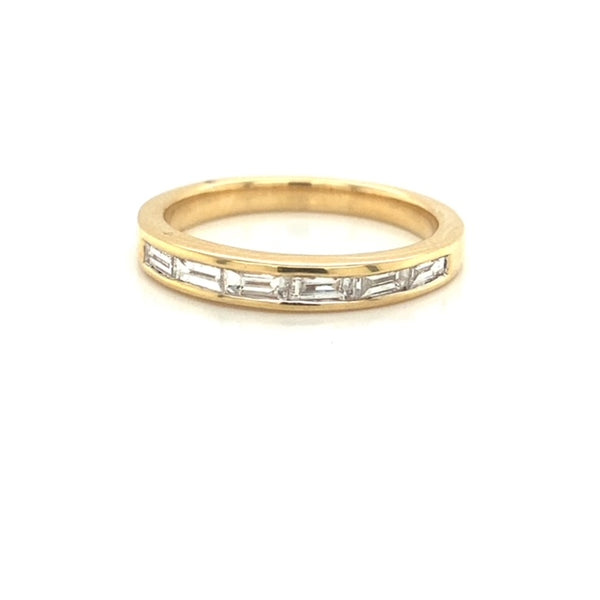 Baguette Channel Set Diamond Band Ring