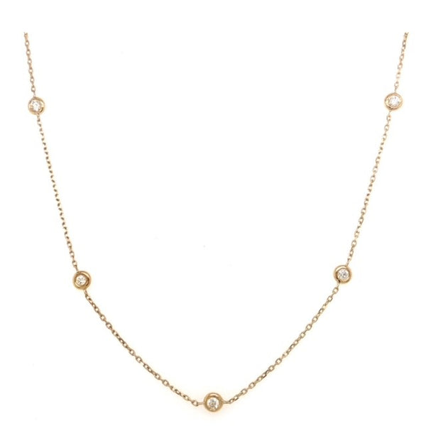 Yellow Gold and 0.50ct Diamond Necklace