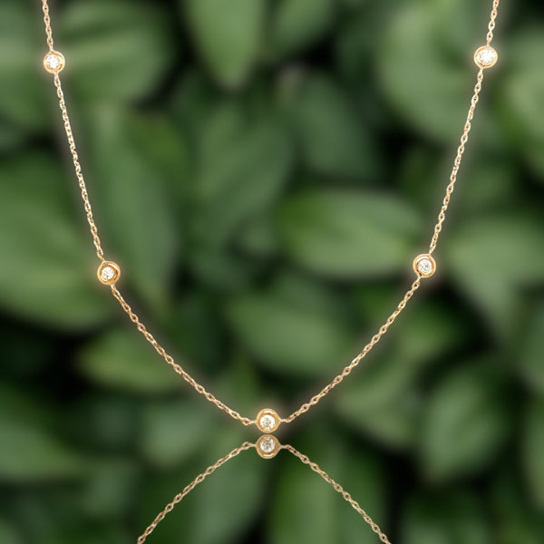 Yellow Gold and 0.50ct Diamond Necklace