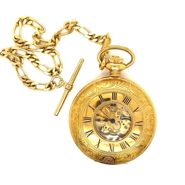 Gold Metal Pocket Watch - Estate