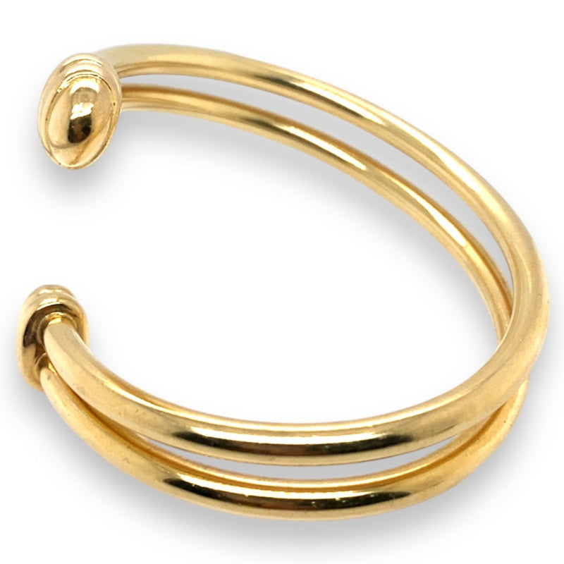 18 Carat Yellow Gold Swirl Bangle - Estate