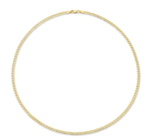 Gold Curb Chain - 50cm
