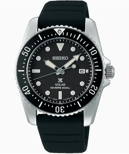 Seiko Prospex Stainless Steel Solar Diver's Watch - SNE573P