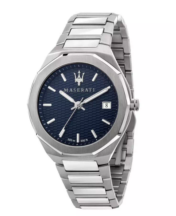 Maserati 'Stile' Blue Dial Stainless Steel Quartz Men's Watch - R8853142006