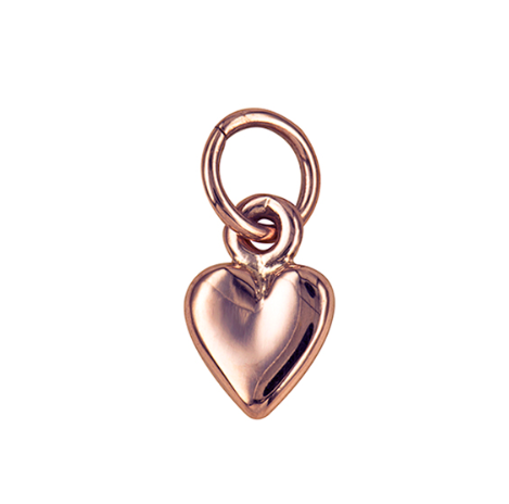 Gold Small Heart Charm Pendant