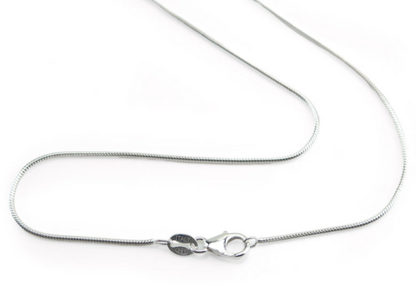 1mm Sterling Silver Snake Chain - 45cm