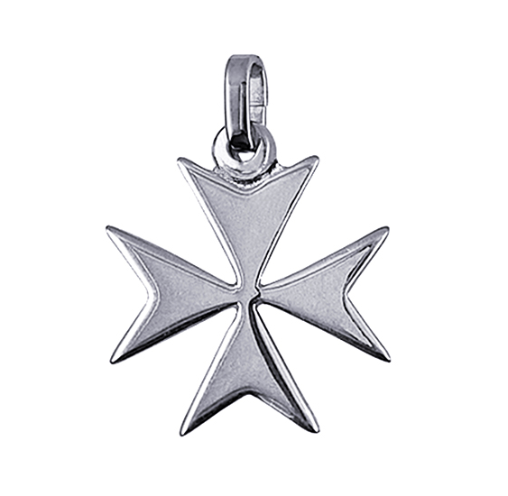 Sterling Silver Maltese Cross Pendant