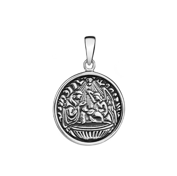 Sterling Silver Christening Pendant