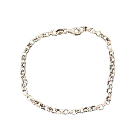 Sterling Silver Belcher Bracelet - 19cm