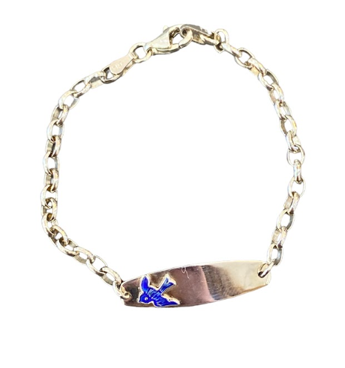 Baby Bluebird of Happiness ID Bracelet