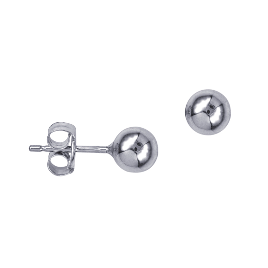 Sterling Silver Small 5mm Ball Studs