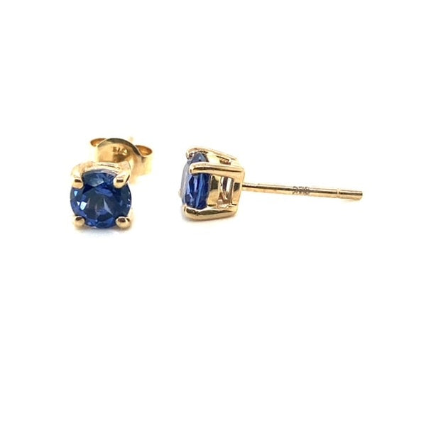 Ceylon Sapphire Stud Earrings