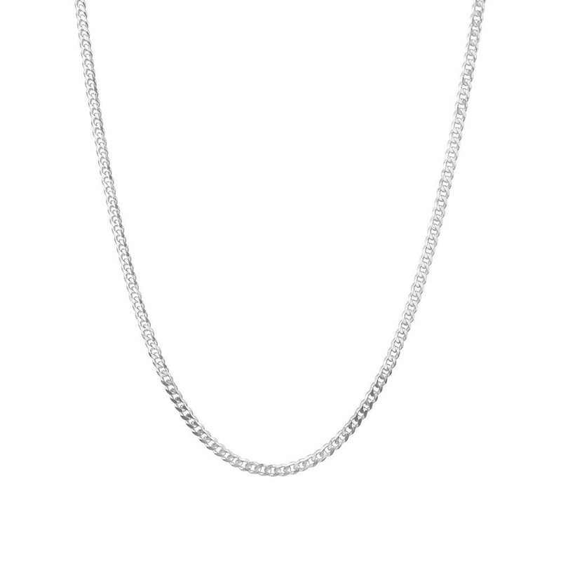 Sterling Silver Curb Chain - 50cm