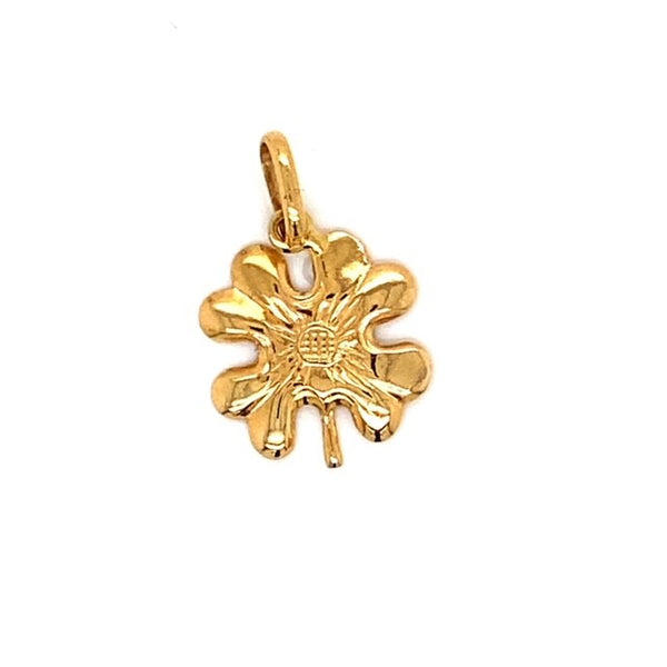 Yellow Gold Clover Pendant