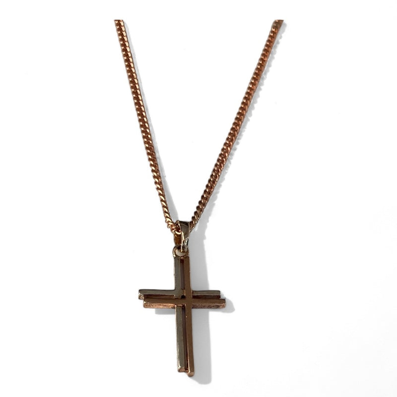 Sterling Silver Two Tone Cross Pedant