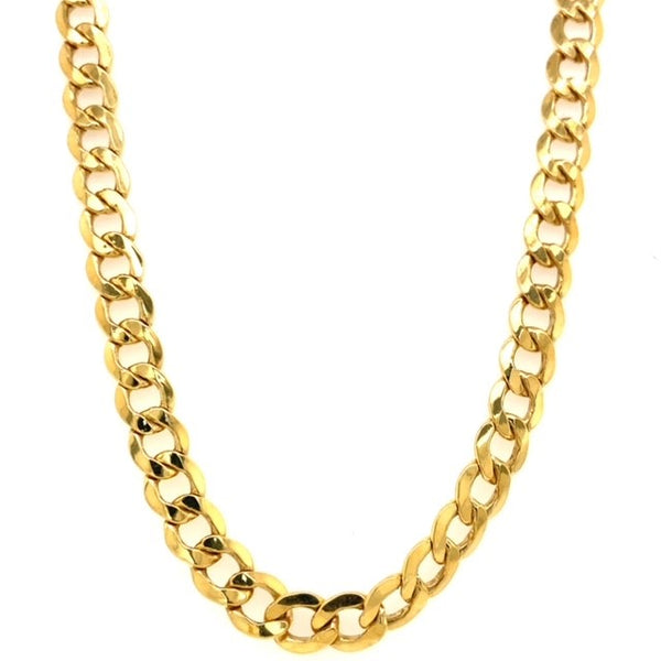 Thick Yellow Gold Curb Chain - 50cm