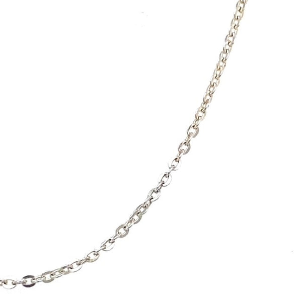 Sterling Silver Hammered Trace Chain - 45cm
