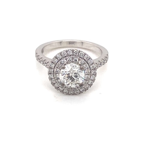 1.01 Carat Diamond Engagement Ring with Halo