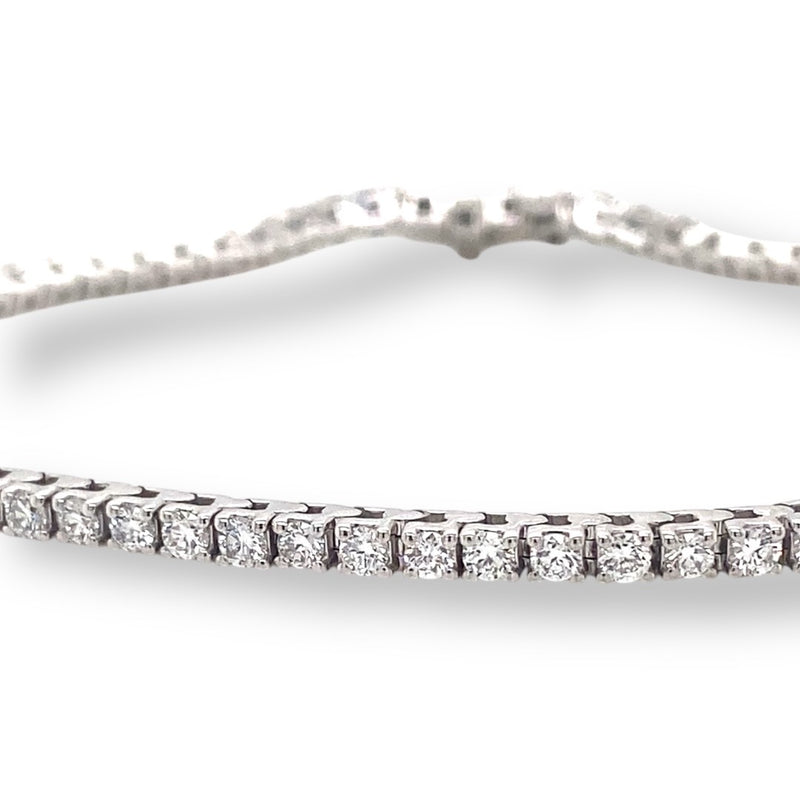 Gold and Lab Grown Diamond Tennis Bracelet