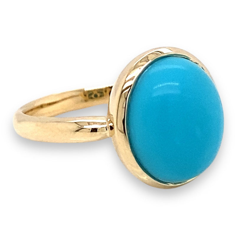 Turquoise Oval Dress Ring