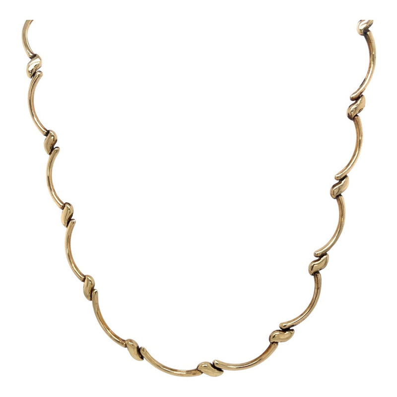 9 Carat Yellow Gold Wave Chain - Estate