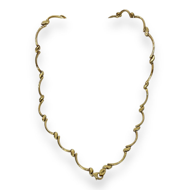 9 Carat Yellow Gold Wave Chain - Estate