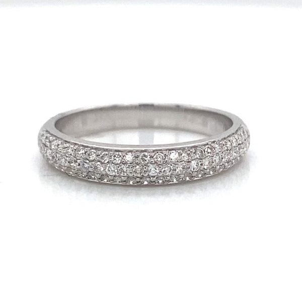 White Gold Micro Pave Ring