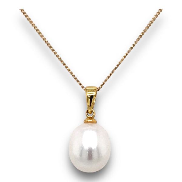 Freshwater Oval Pearl Pendant