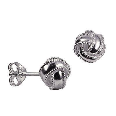 Sterling Silver Knot Studs